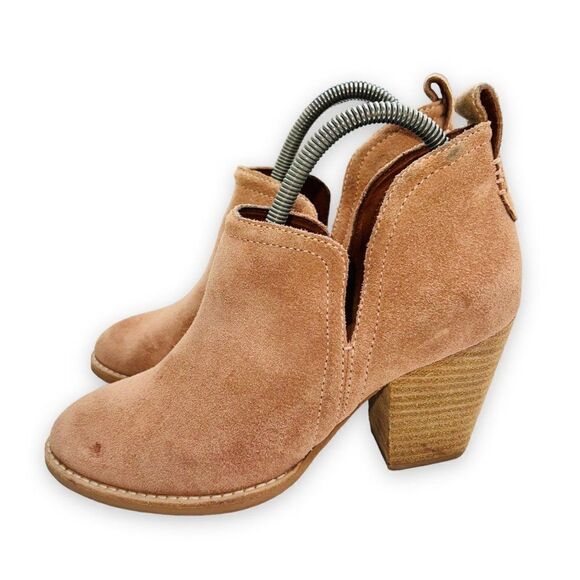 Jeffrey Campbell Rosalee Ankle Booties Blush Pink Suede Women's 6 - Picture 2 of 10
